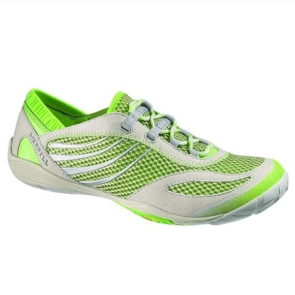 Merrell Shoes - Merrell Barefoot "Pace Glove Ice" Running Shoe Sneaker Green | Women's Size 9